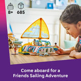 LEGO Friends Travel Boat Adventure set with mini dolls and dolphins, imported from the UK
