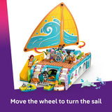 LEGO Friends Travel Boat Adventure set with mini dolls and dolphins, imported from the UK
