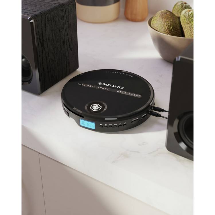 Oakcastle CD10 portable CD player black - British product