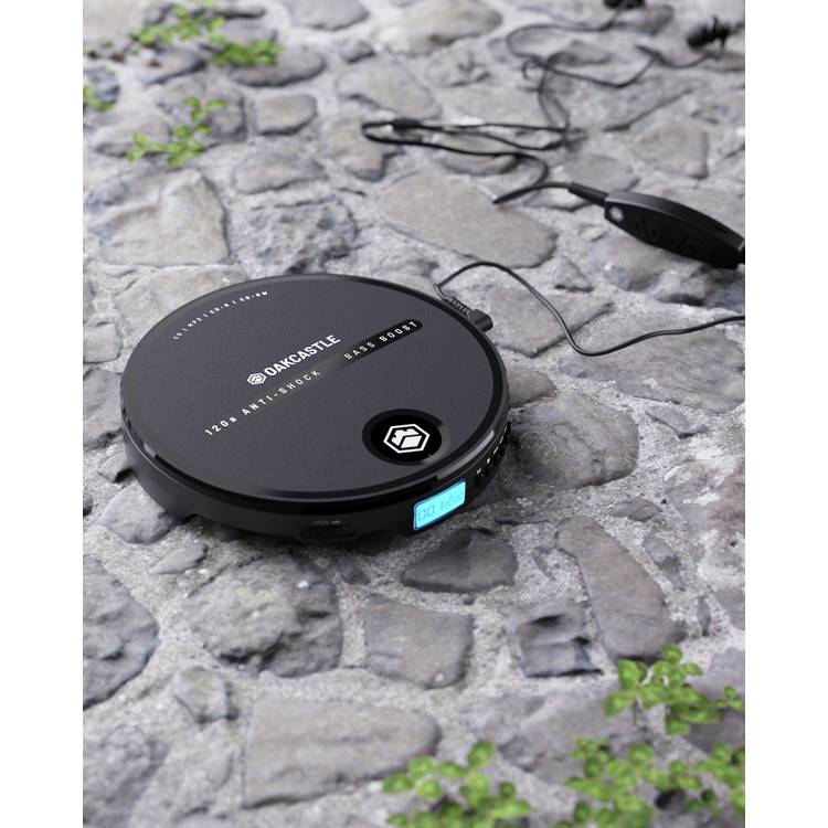 Oakcastle CD10 portable CD player black - British product