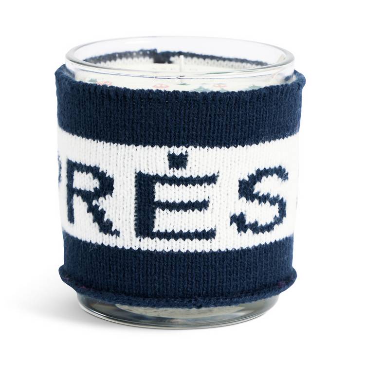 Habitat Aspen scented candle in glass jar with knitted cover, UK version