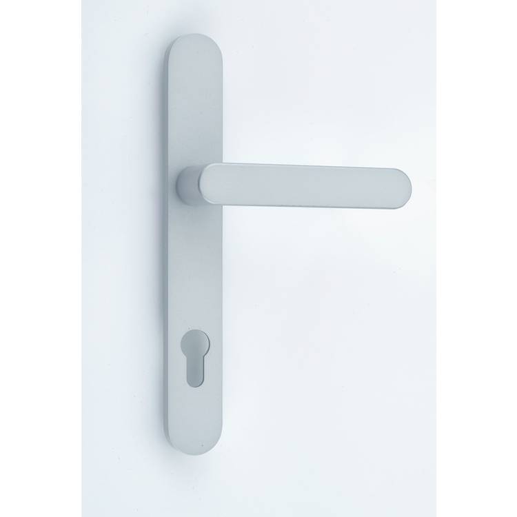 Yale Linus L2 backplate handle Smooth Satin - British product
