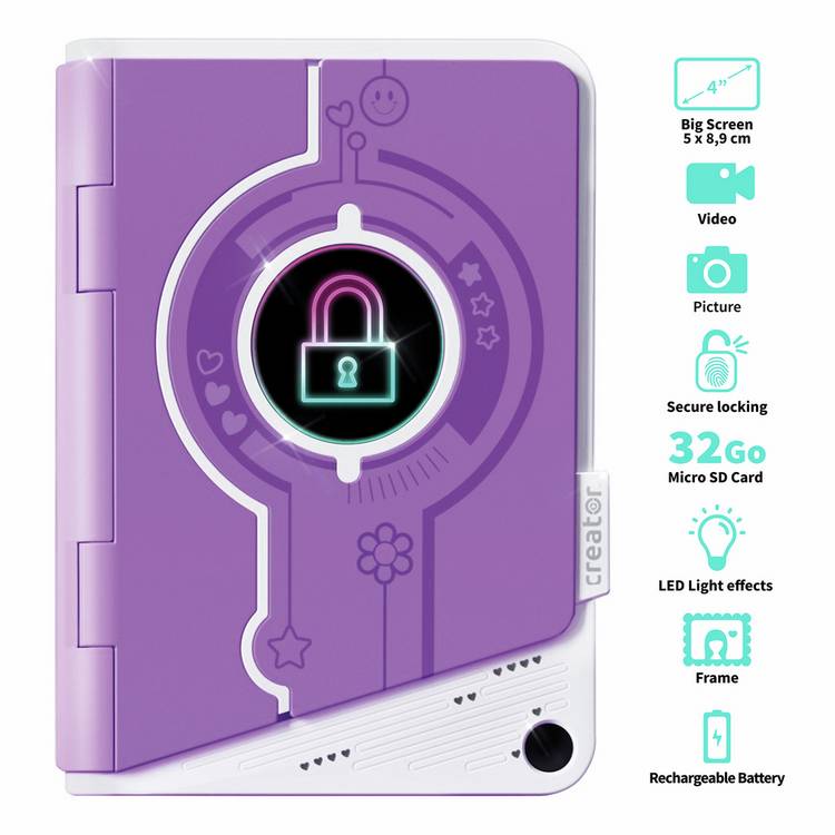 Secret Creator video journal with 32GB storage - British product