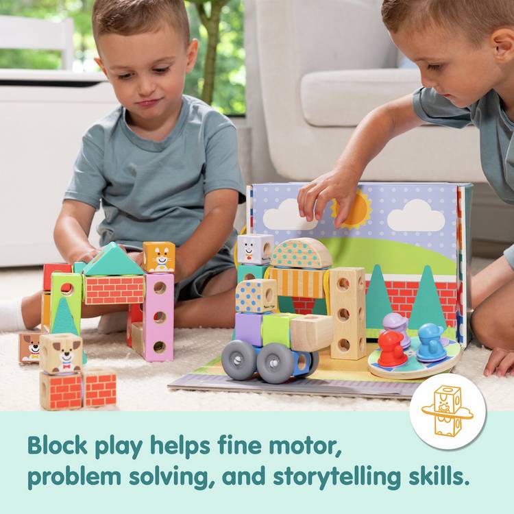 Melissa & Doug Blockables Town Play Set - British product