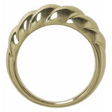 Liars & Lovers gold tone twist ring medium - British product
