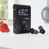 Majority Petersfield Go DAB/FM pocket radio, black, UK version