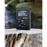 Majority Petersfield Go DAB/FM pocket radio, black, UK version