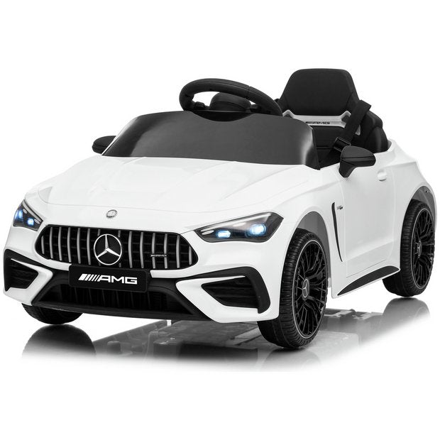 Mercedes Benz white ride on car, imported from the UK