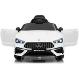Mercedes Benz white ride on car, imported from the UK