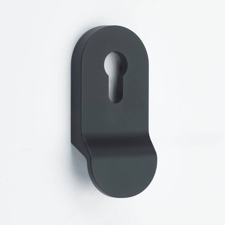 Yale Linus L2 pull escutcheon matte black (British brand)