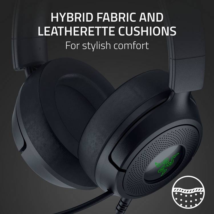 Razer Kraken Kitty V3 X wired gaming headset black, imported from the UK