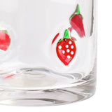 Argos Home strawberry glass tumbler 10cm - British product