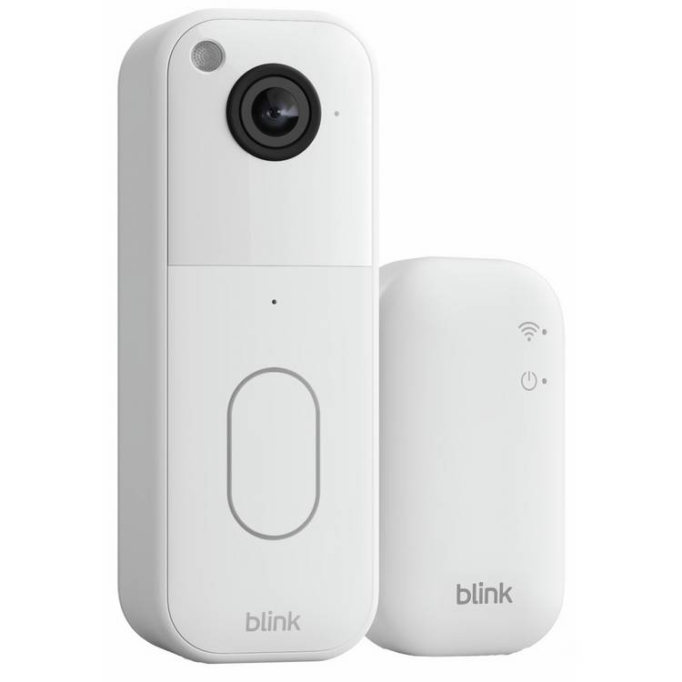Blink video doorbell white with sync module - British product