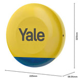 Yale outdoor siren yellow with LED lights, imported from the UK