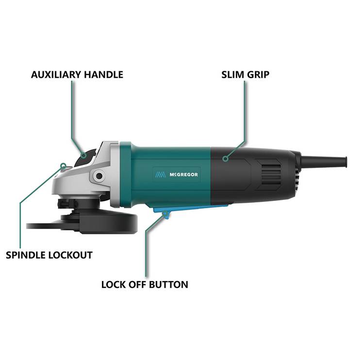 McGregor angle grinder 750W 115mm - British product