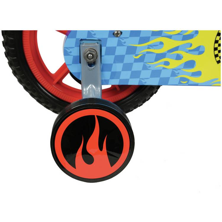 Hot Wheels 12-inch bike with revver noise maker, imported from the UK