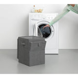 Brabantia grey black stackable laundry container box 35L - British product
