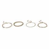 Liars & Lovers gold-tone bracelet set 24cm (British brand)