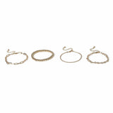 Liars & Lovers gold-tone bracelet set 24cm (British brand)