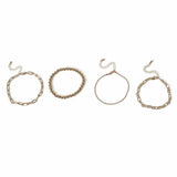 Liars & Lovers gold-tone bracelet set 24cm (British brand)