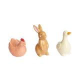 Argos Home ceramic Easter ornaments miniature farmyard set H8.5cm (British brand)