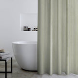 Argos Catherine Lansfield Stripe Shower Curtain Green 180cm x 180cm- Buy online at McGrocer