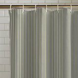 Catherine Lansfield green stripe shower curtain 180cm (British brand)