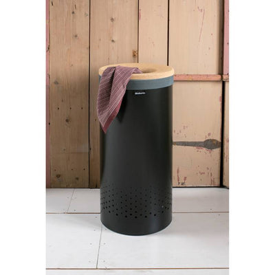 Argos Brabantia 35 Litre Laundry Container Lid Bin - Black- Buy online at McGrocer