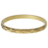 Liars & Lovers gold-tone hinged bangle 6cm, imported from the UK