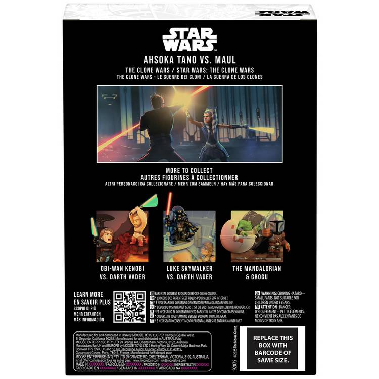FANDROP Star Wars Ahsoka Tano vs Maul collectible diorama, UK version