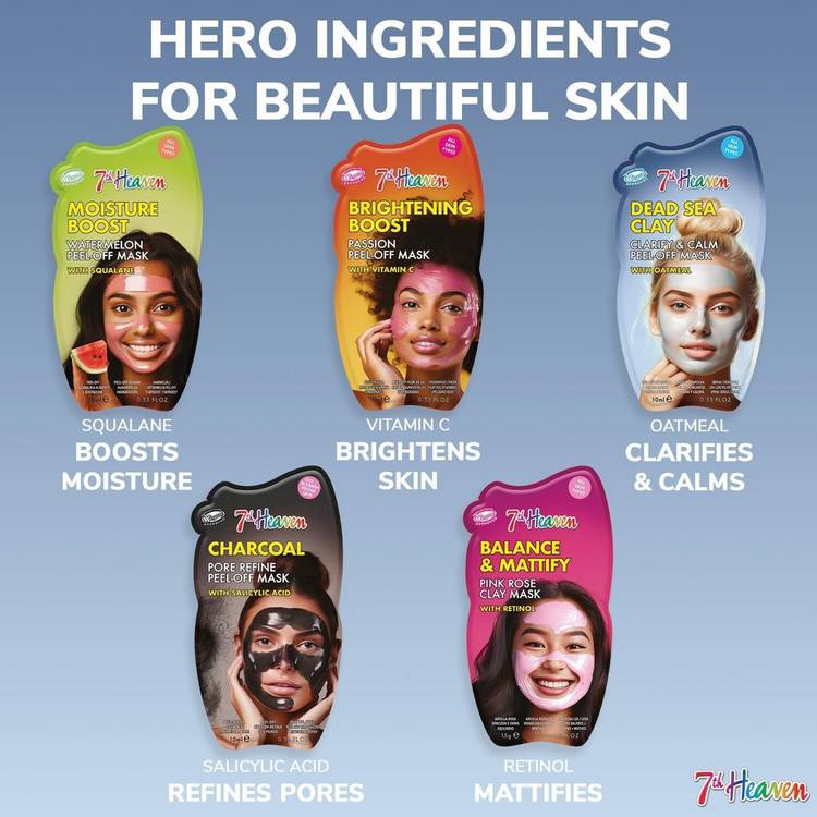7th Heaven face mask gift set with 14 masks, UK version