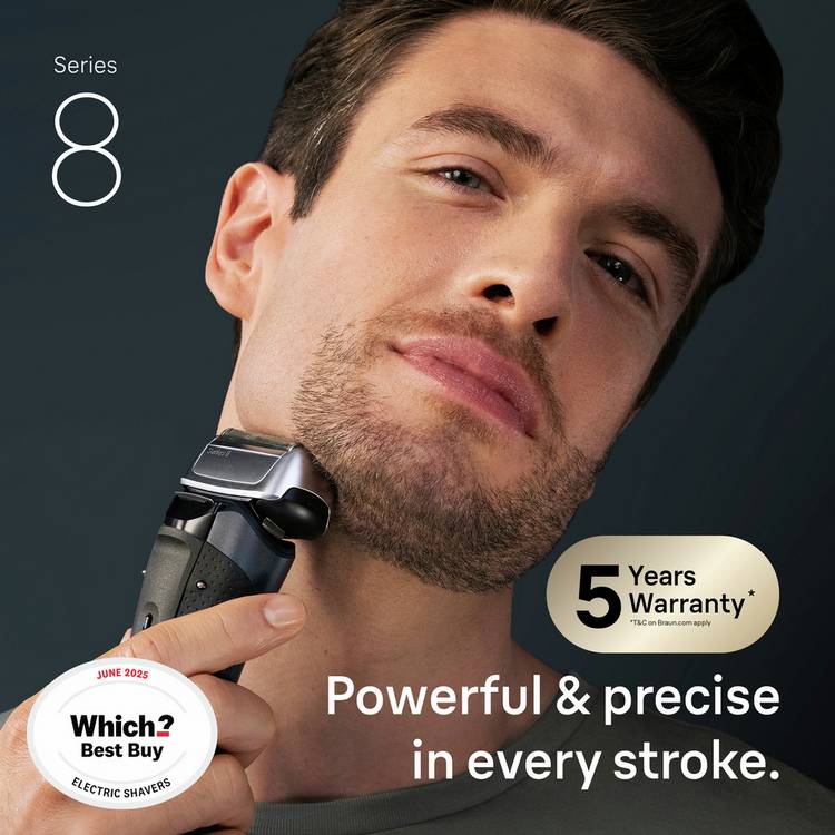 Braun Series 8 electric shaver (British brand)