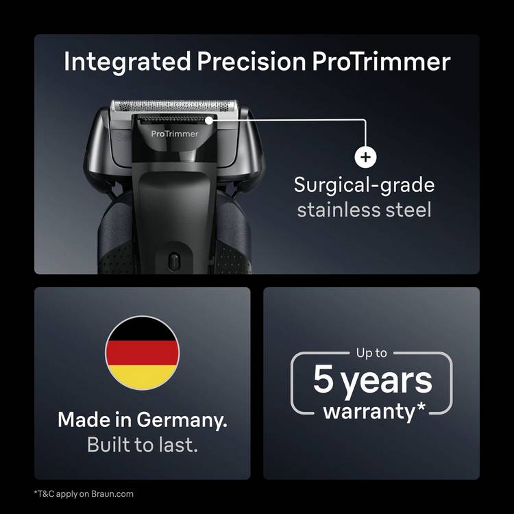 Braun Series 8 electric shaver (British brand)