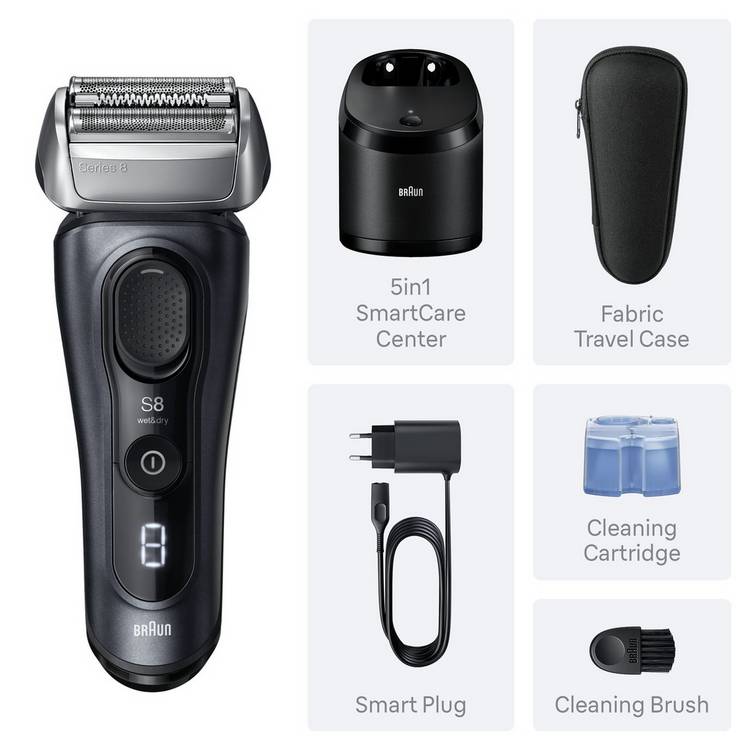 Braun Series 8 electric shaver (British brand)