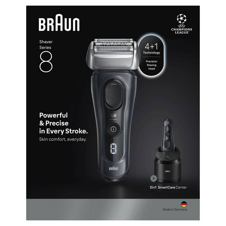 Braun Series 8 electric shaver (British brand)