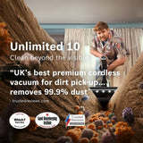 Bosch Unlimited 10 MicroClean cordless vacuum cleaner, UK version