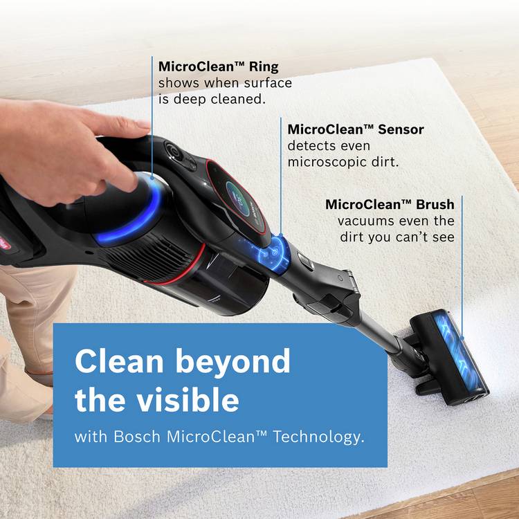 Bosch Unlimited 10 MicroClean cordless vacuum cleaner, UK version