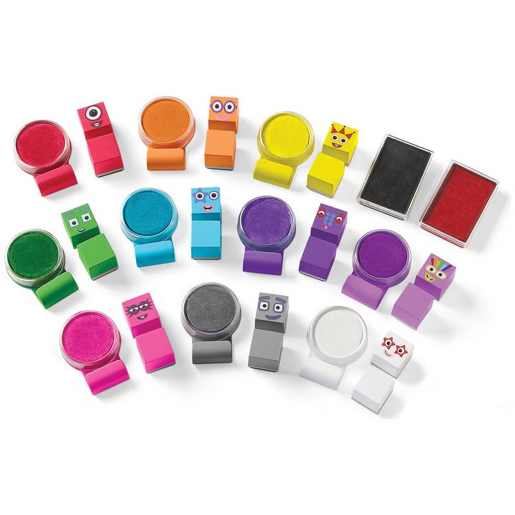 Learning Resources Numberblocks Stampoline Park stamp set (British brand)