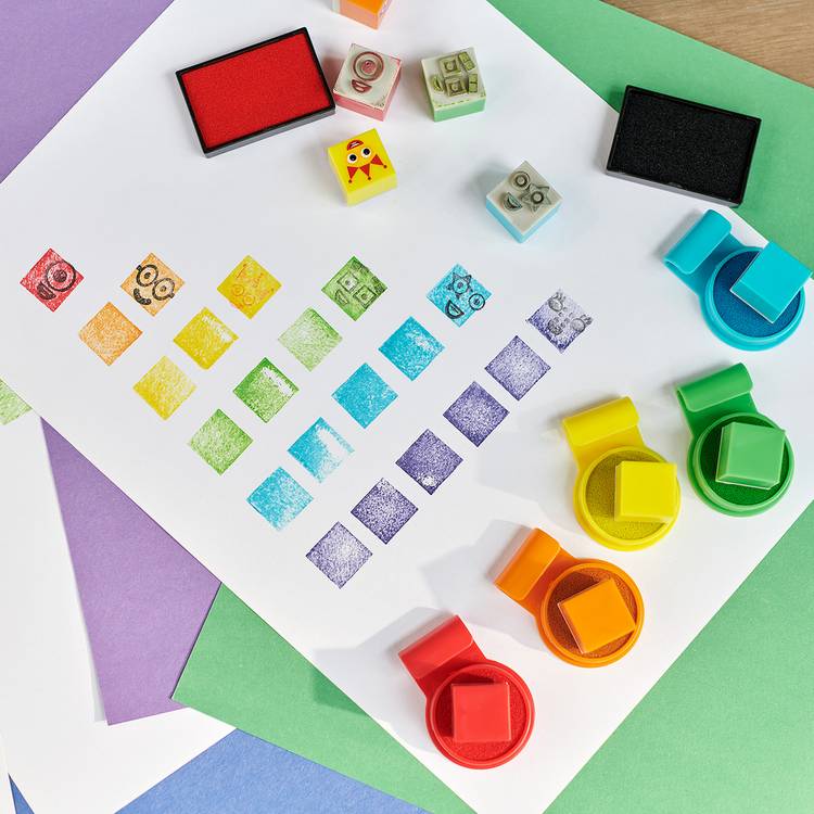 Learning Resources Numberblocks Stampoline Park stamp set (British brand)