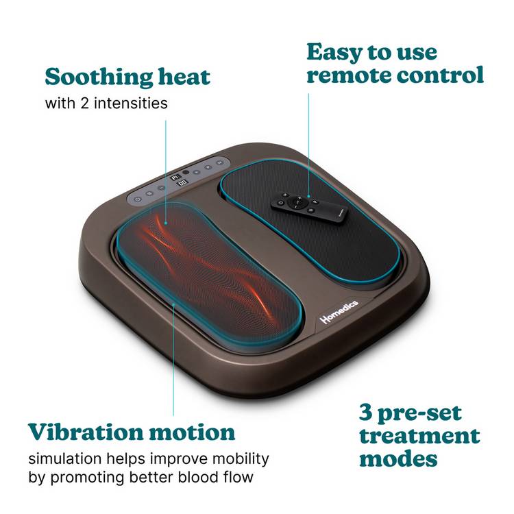 Homedics Foot Flow Booster with vibration heat, imported from the UK