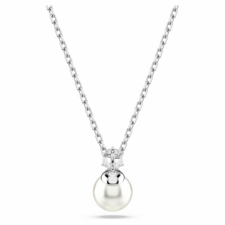 Swarovski Matrix pearl pendant necklace with adjustable chain - British product