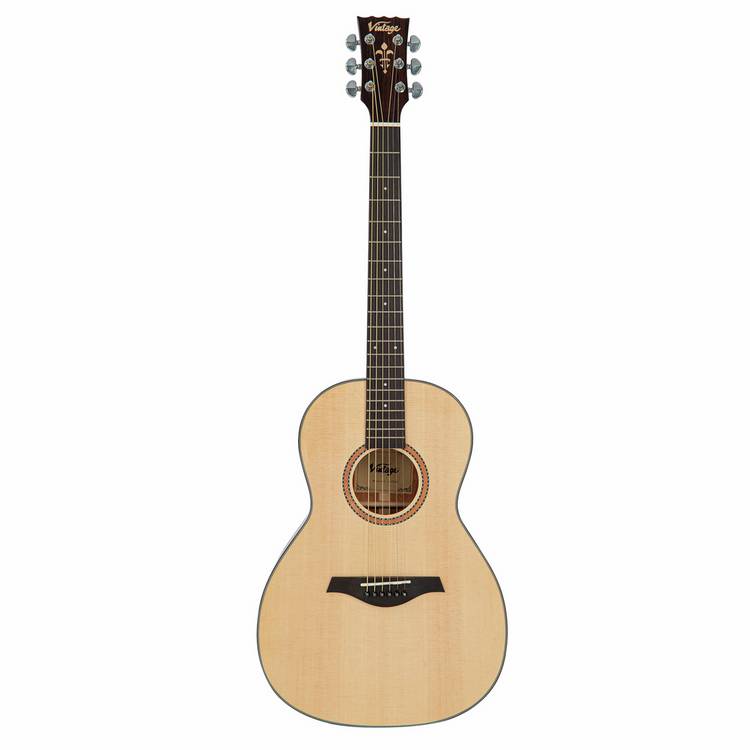 Vintage acoustic guitar natural finish - British product