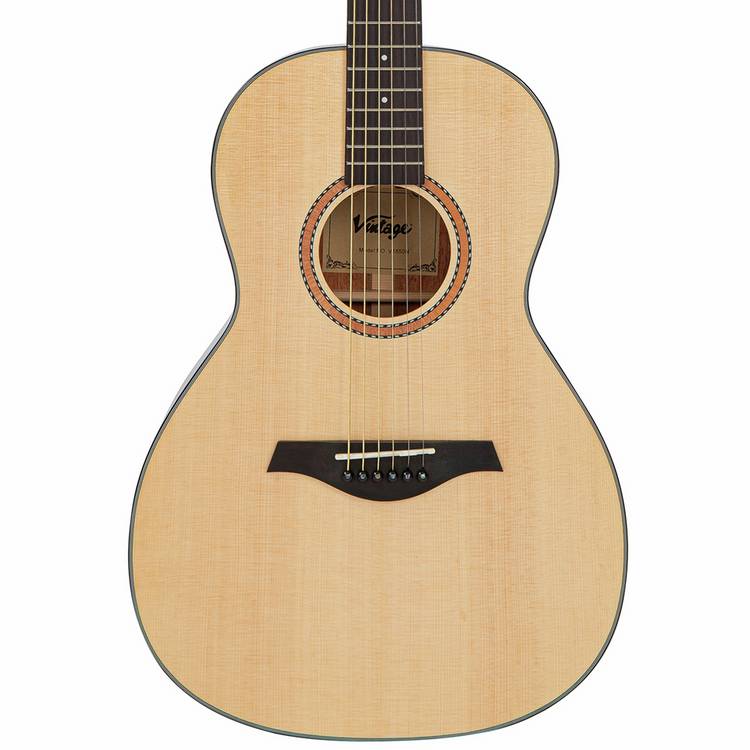 Vintage acoustic guitar natural finish - British product