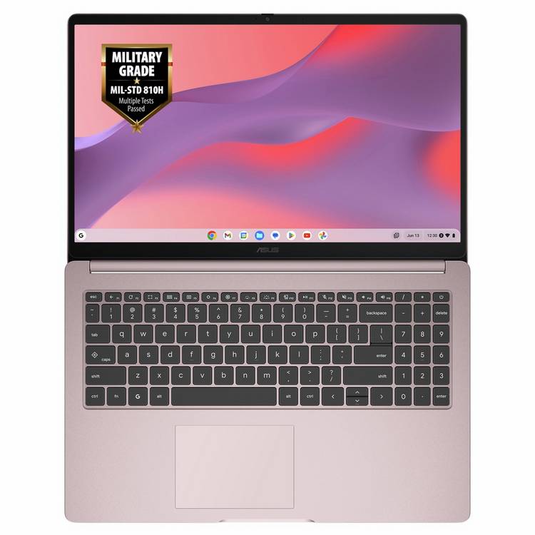 ASUS pink Chromebook CX15 15.6in, imported from the UK