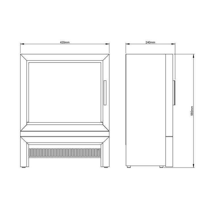 Be Modern Qube electric fire 1-2kW (British brand)