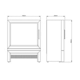 Be Modern Qube electric fire 1-2kW (British brand)