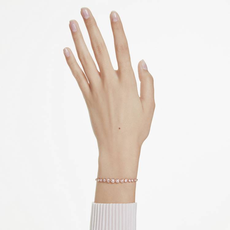 Swarovski Imber rose gold tennis bracelet with crystals, UK version