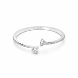 Argos Swarovski Rhodium Plated Crystal Mesmera Hinged Bangle 5.6 cm- Buy online at McGrocer