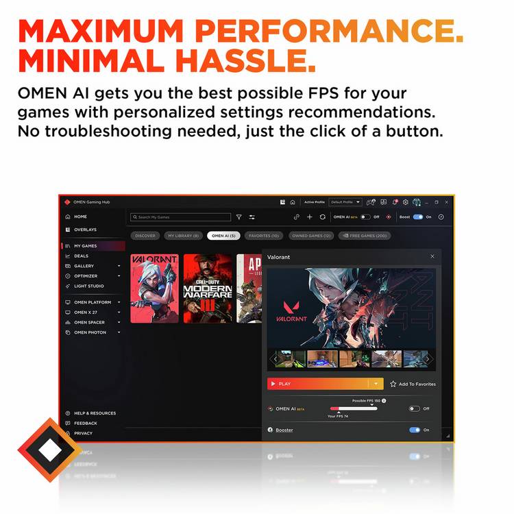 HP Omen gaming desktop TG03-0006na, UK version