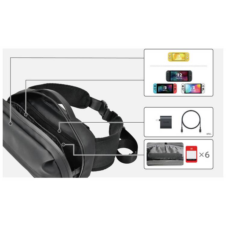 HORI Adventure Pack shoulder bag for Nintendo Switch 2 - British product